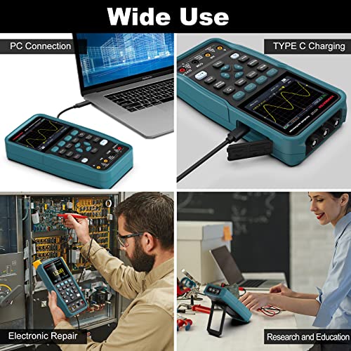 Hanmatek HO102S oscilloscopio portatile 100MHz 3-in-1