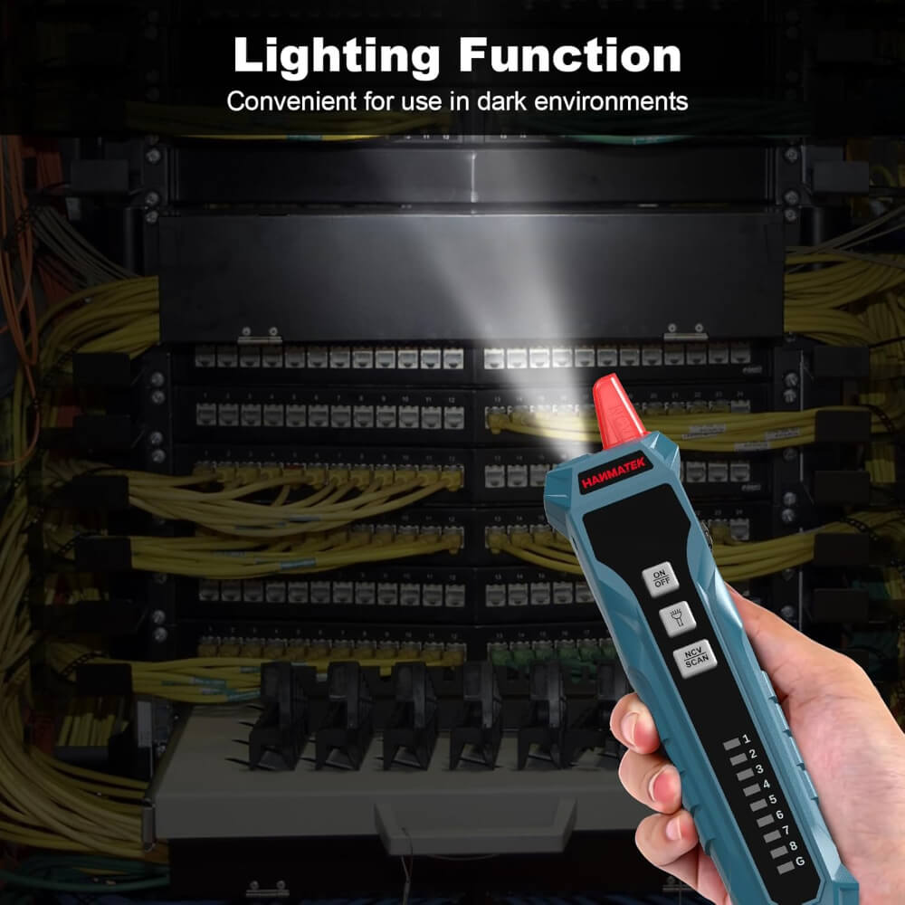 Hanmatek WT1 tester cavi rete RJ45 RJ11 con sonda