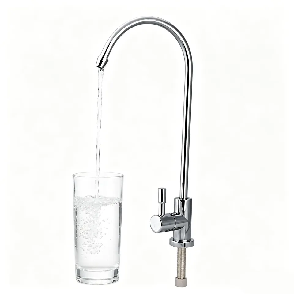 TICFOX rubinetto cucina acciaio inox 360° 1/4"