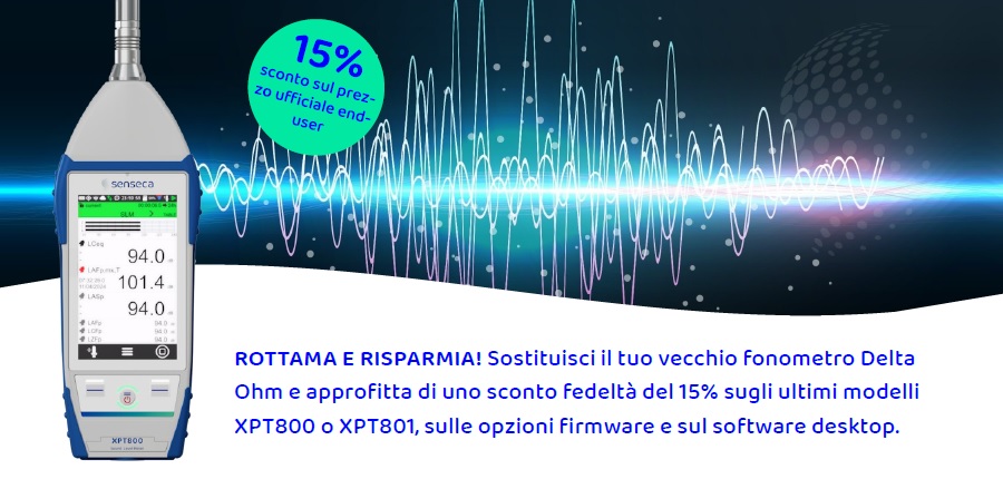 Delta Ohm XPT800 XPT801 fonometro classe 1 rottamazione