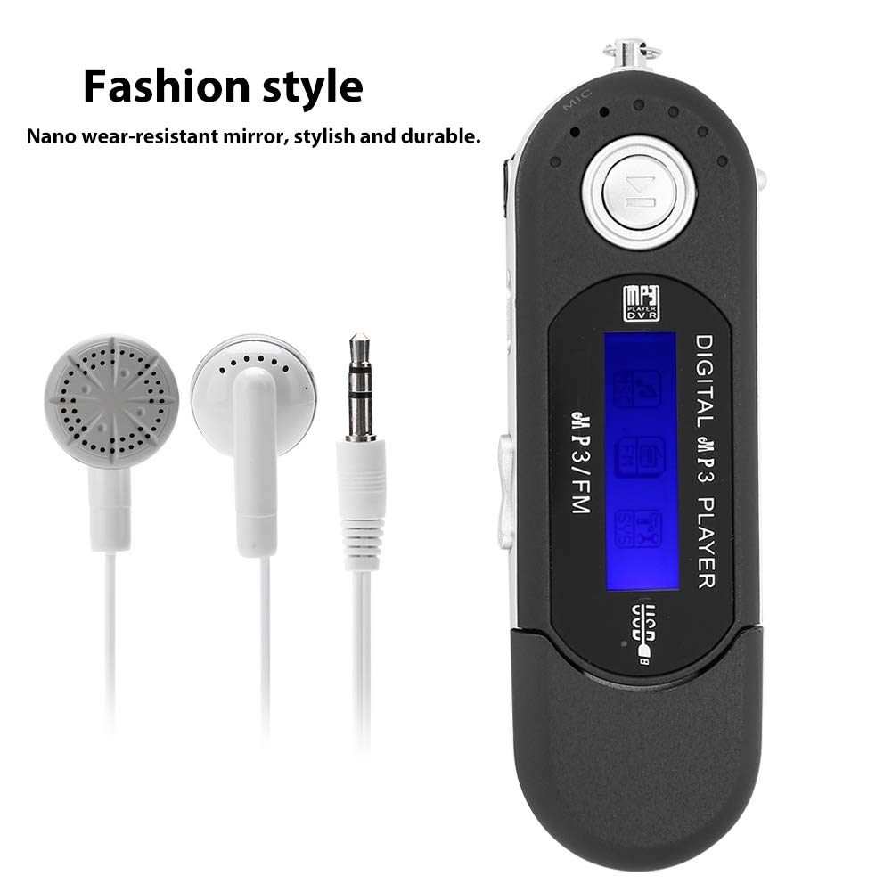 Ticfox Lettore Mp3 Mini Usb Nero Radio FM 32GB