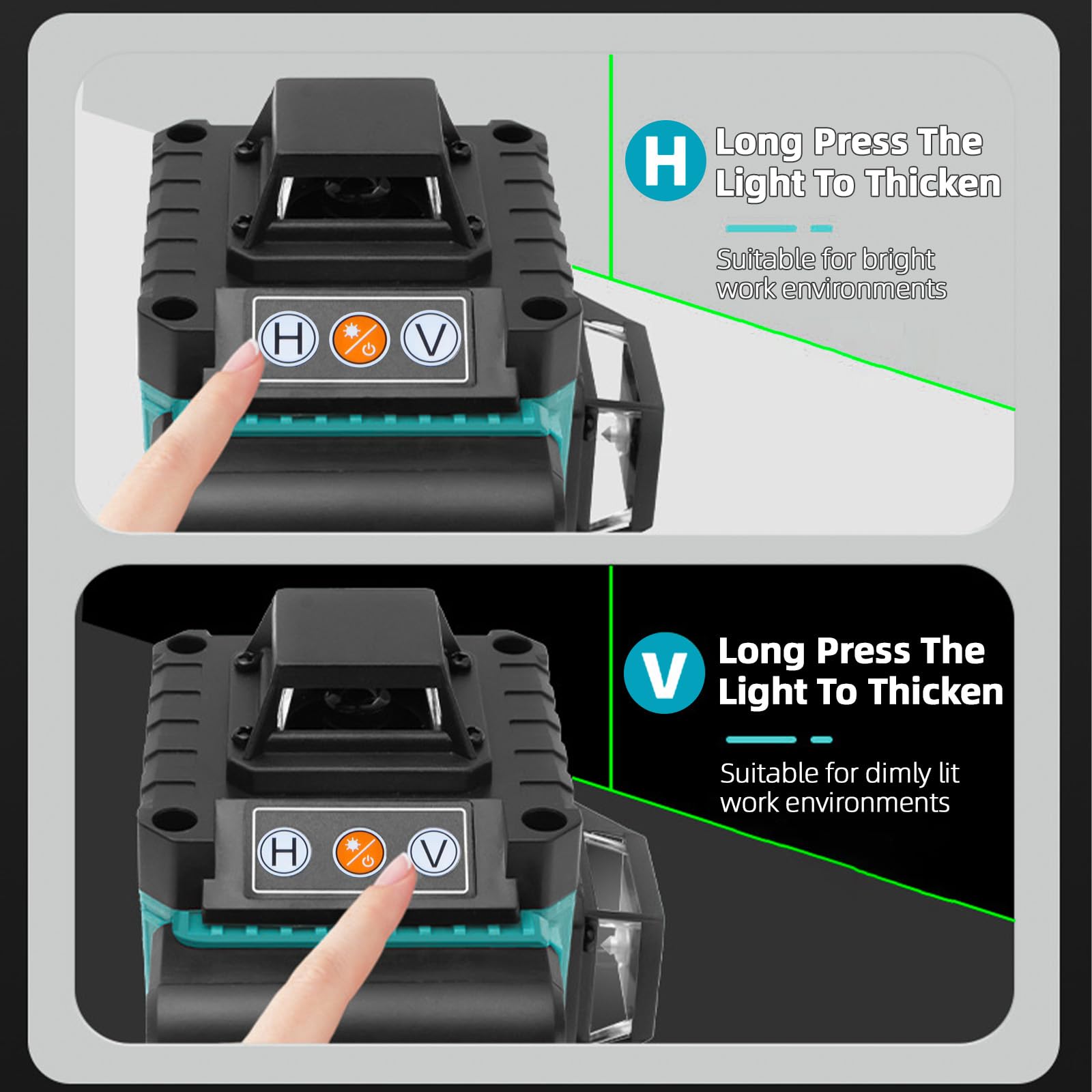 TICFOX livella laser verde 16 linee 4x360 blu