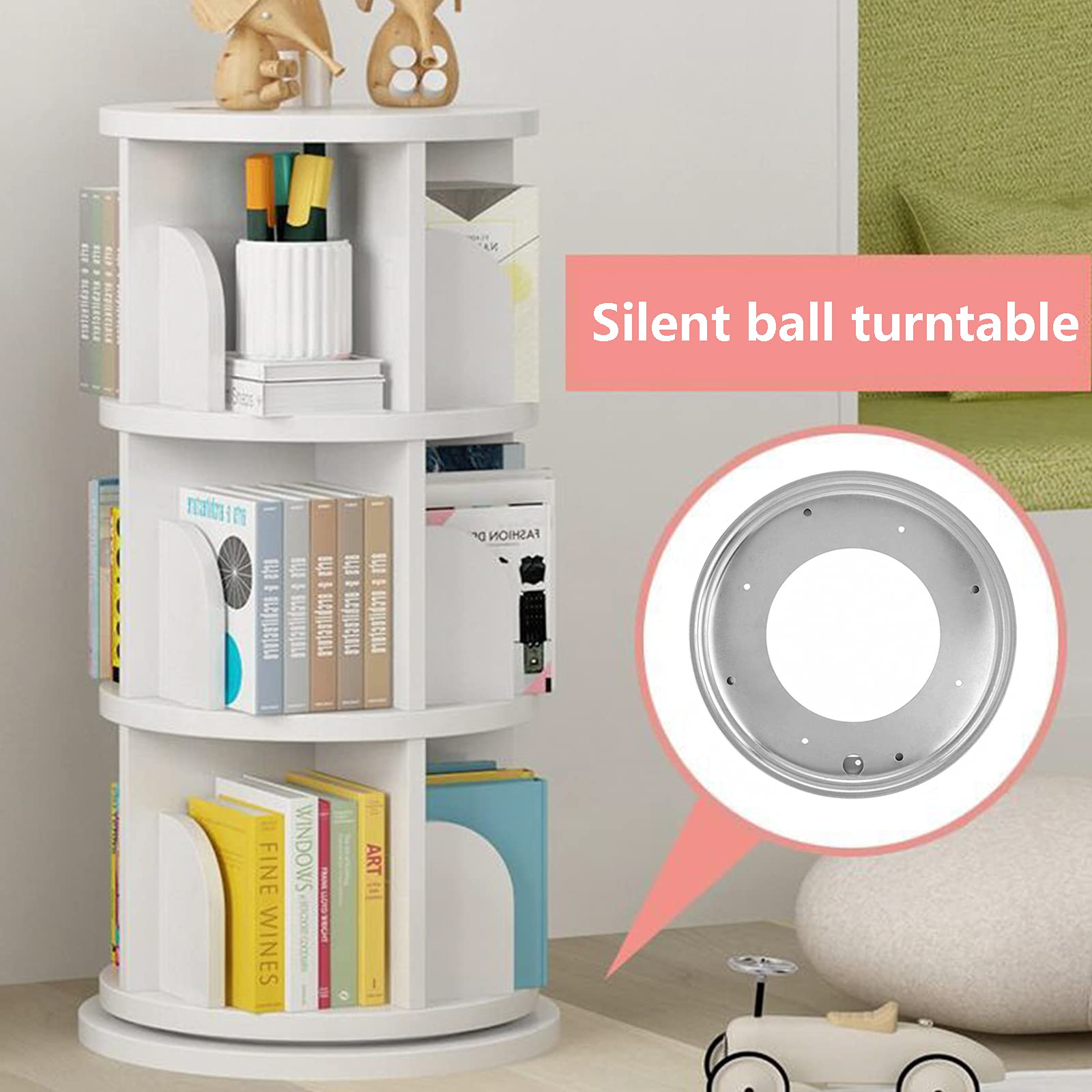 Ticfox base girevole 30,5 cm cuscinetto 360° singola