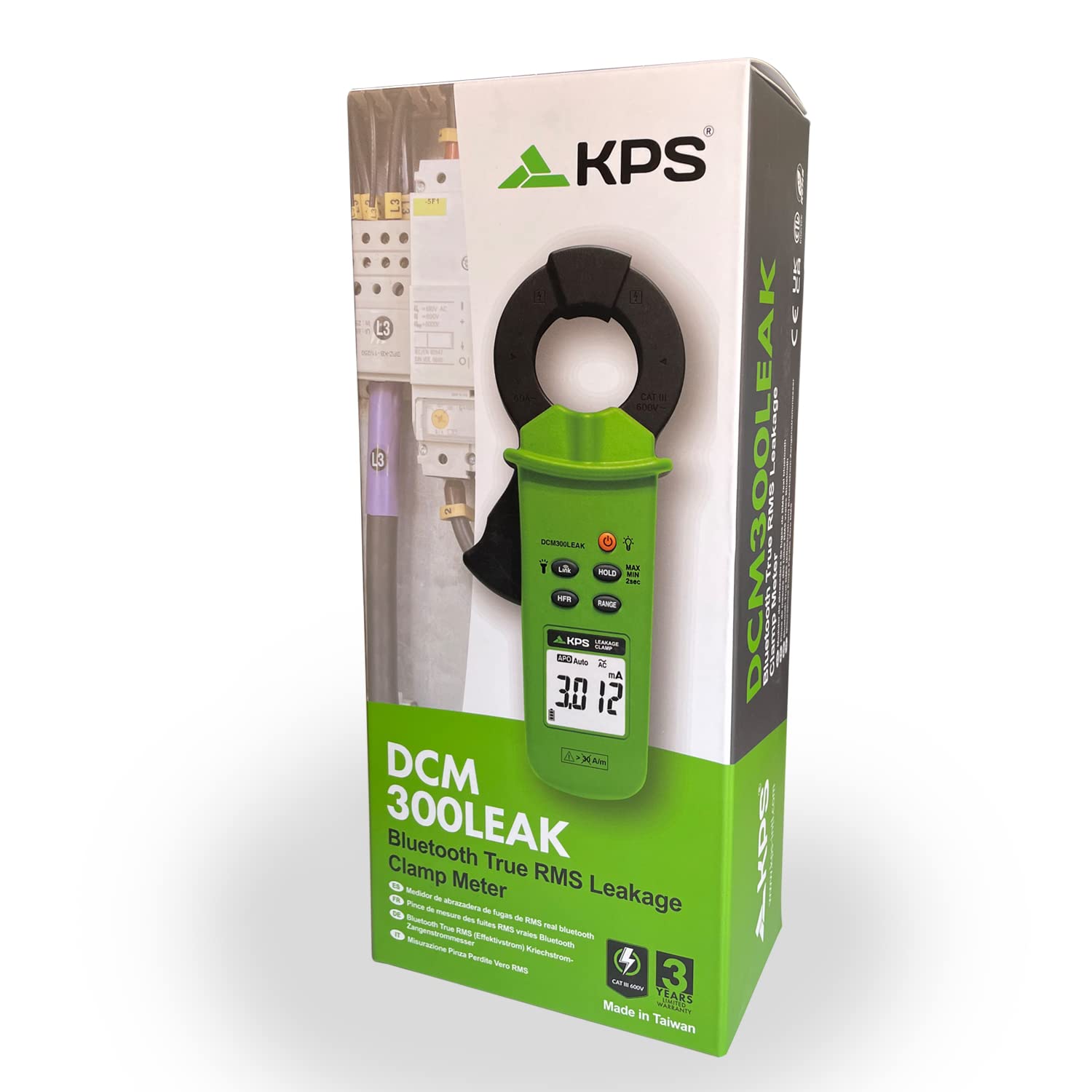 KPS DCM300LEAK pinza dispersione TRMS 60A Bluetooth LPF