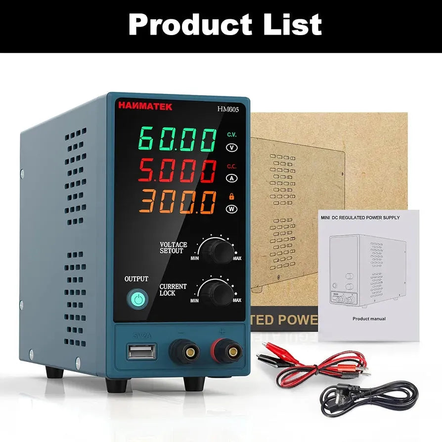 Hanmatek HM605 Alimentatore da Banco 60V 5A
