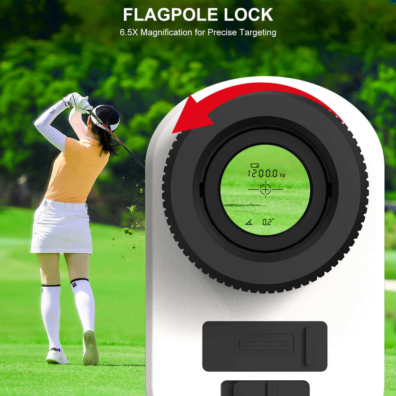 Hanmatek GR1200 telemetro laser golf 1200 yard pendenza