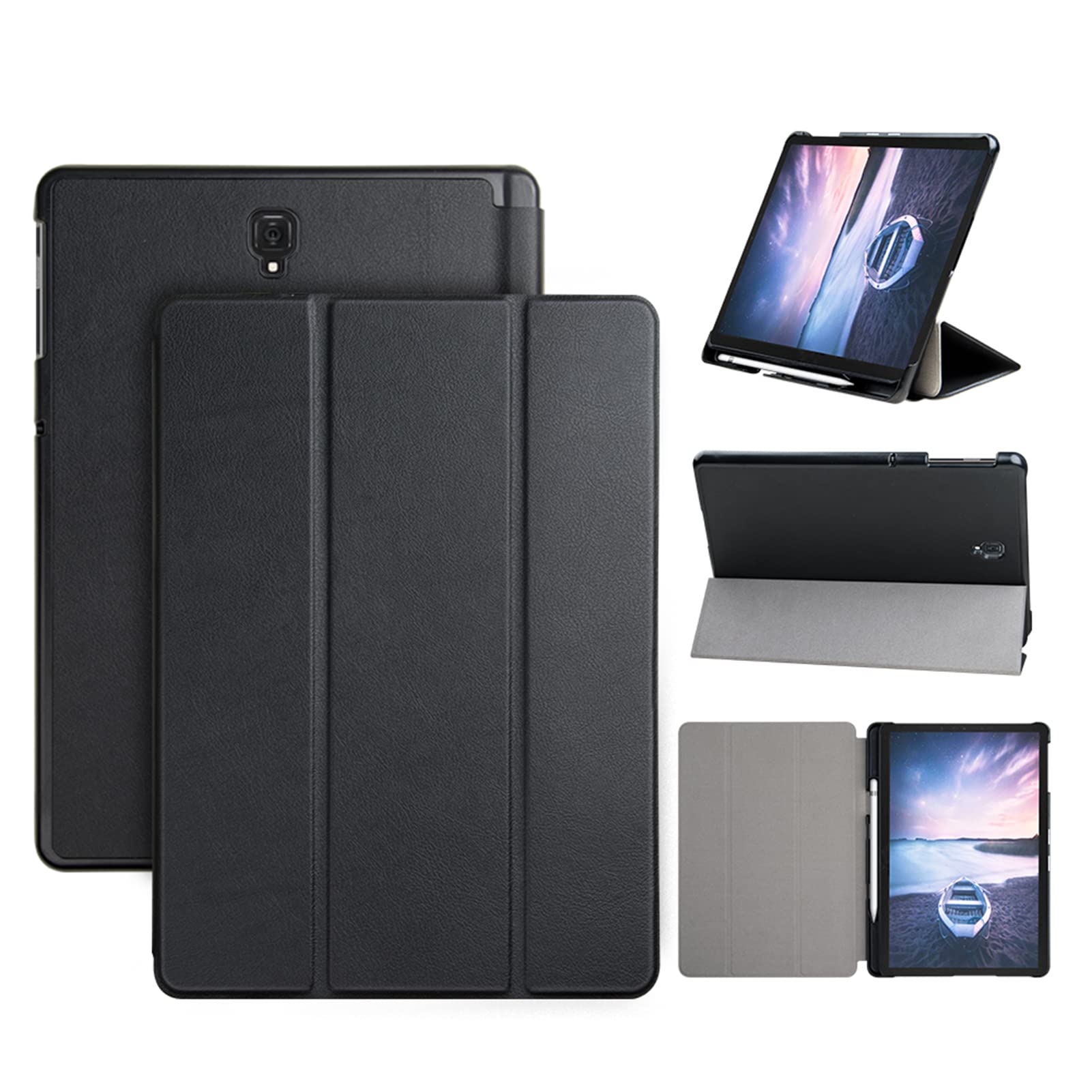 TICFOX Custodia Tablet Galaxy Tab S4 10,5 Nero Antiurto
