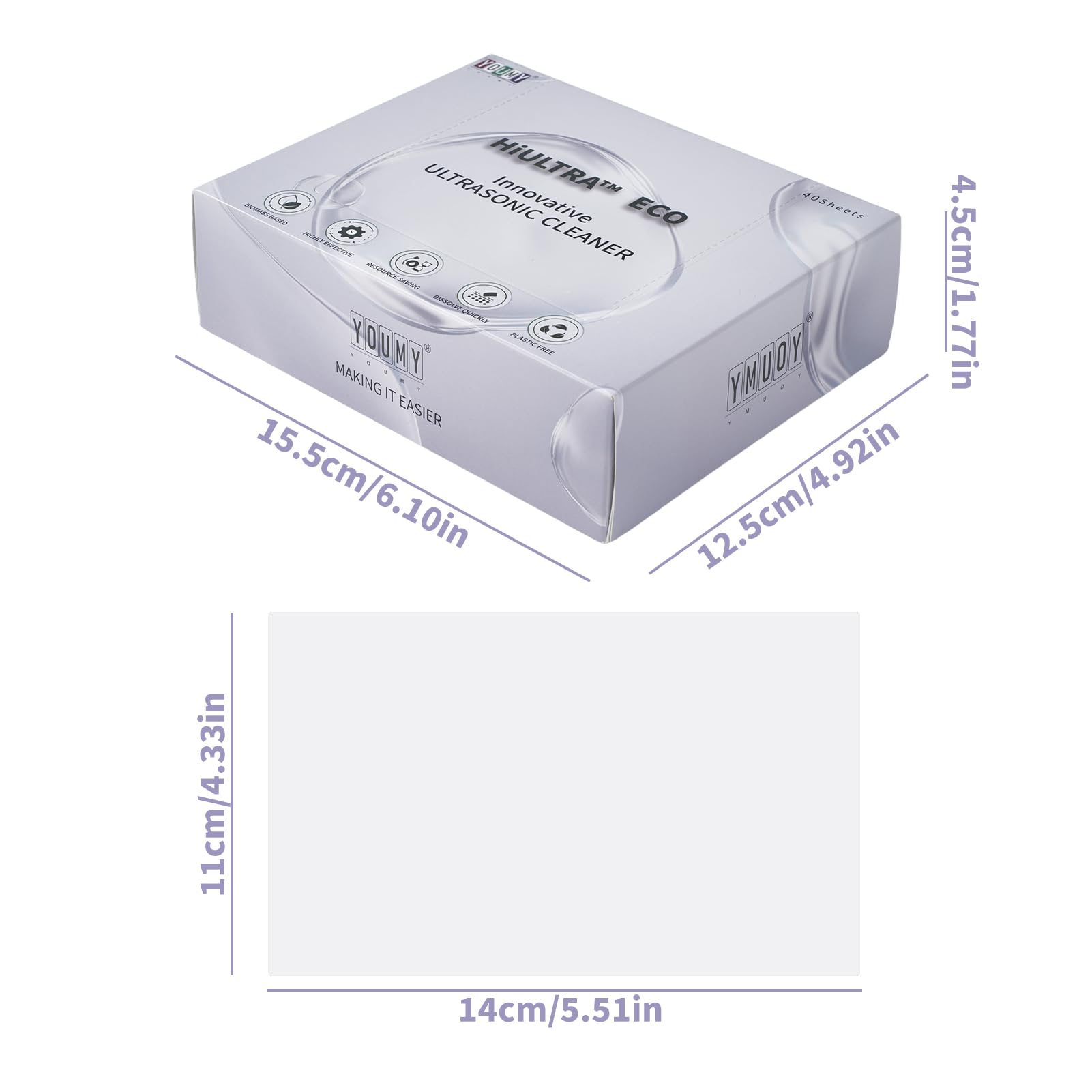 TICFOX Pastiglie Pulizia Ultrasuoni 40pz Concentrato Sgrassante