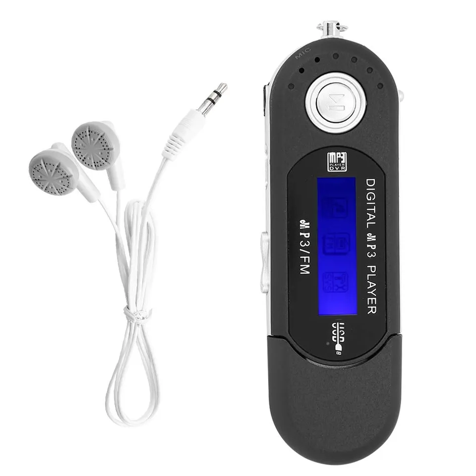Ticfox Lettore Mp3 Mini Usb Nero Radio FM 32GB