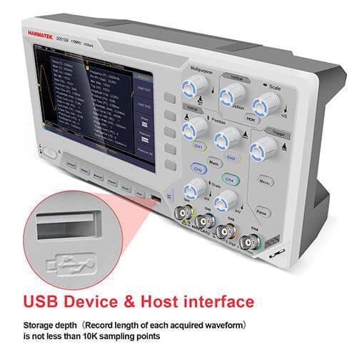 Hanmatek DOS1104 oscilloscopio da banco 110 MHz 4 canali
