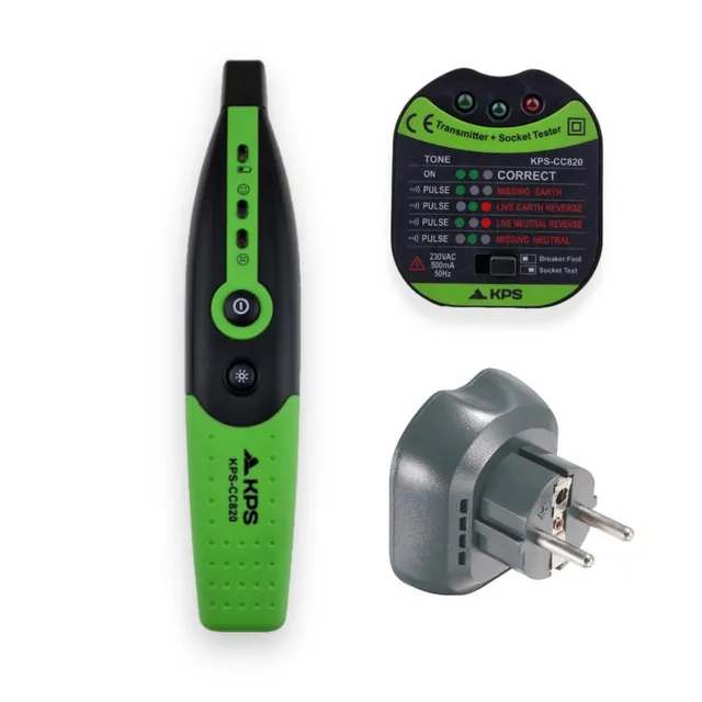 KPS CC820 tester prese Schuko localizzatore interruttori