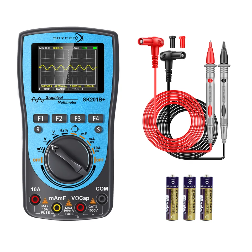 E-One SK201B+ oscilloscopio multimetro 1MHz portatile base