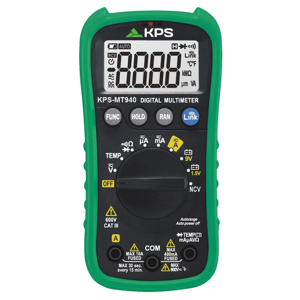 KPS MT940 multimetro digitale TRMS Bluetooth 4000 punti