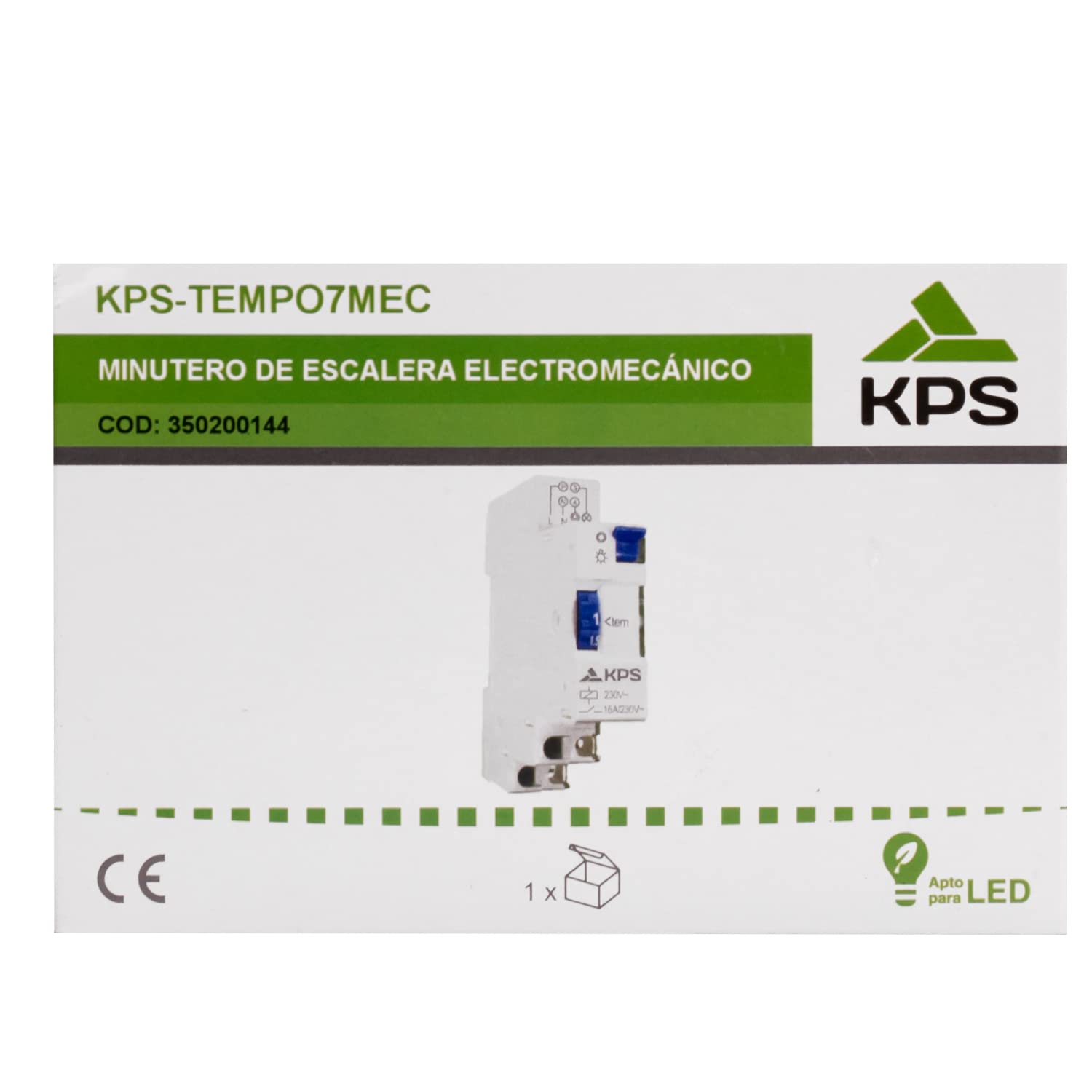 KPS Tempo7MEC temporizzatore scale 1-7 min DIN
