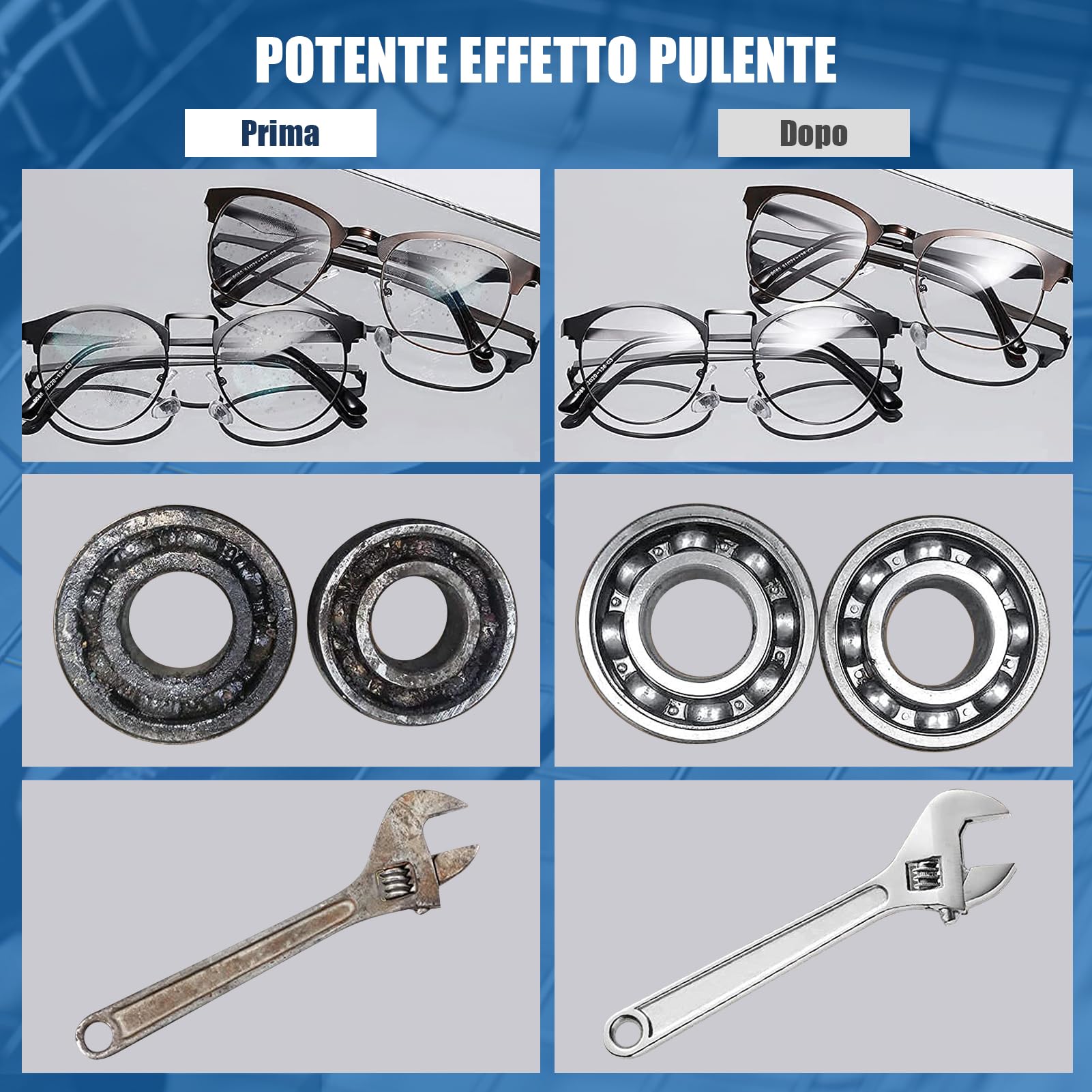 TICFOX pulitore ultrasuoni riscaldato 3L 120W