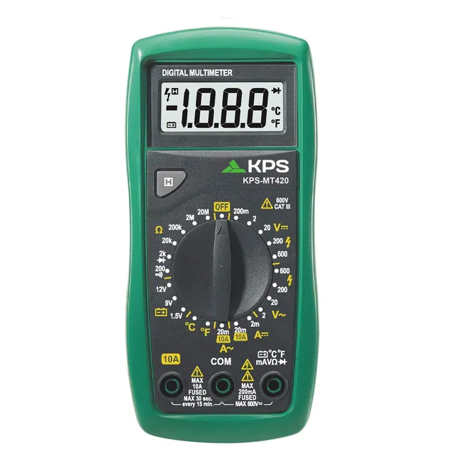 KPS MT420 Multimetro Digitale 600V 10A Temperatura