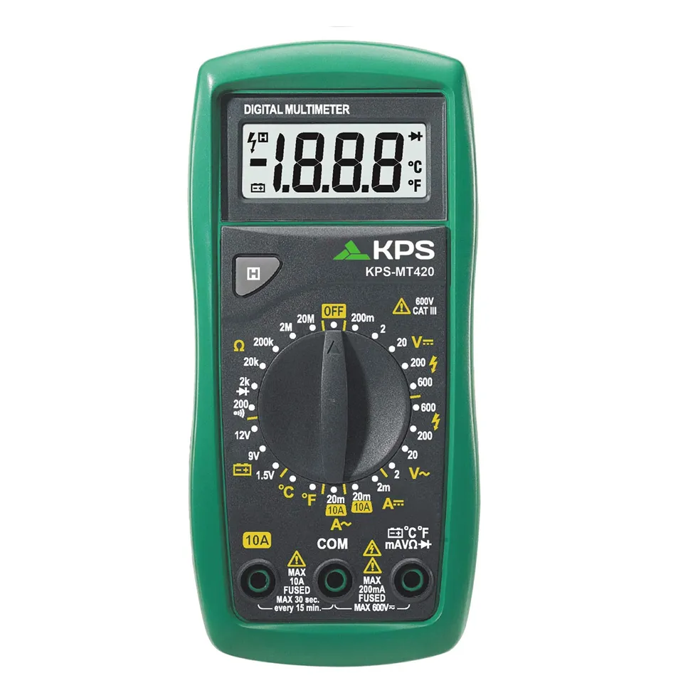KPS MT420 Multimetro Digitale 600V 10A Temperatura