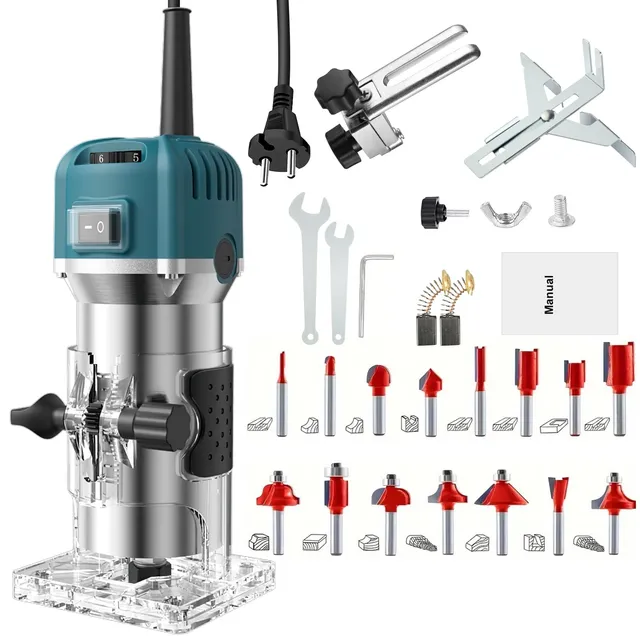 TICFOX rifilatore fresatrice verticale 800W 15 frese