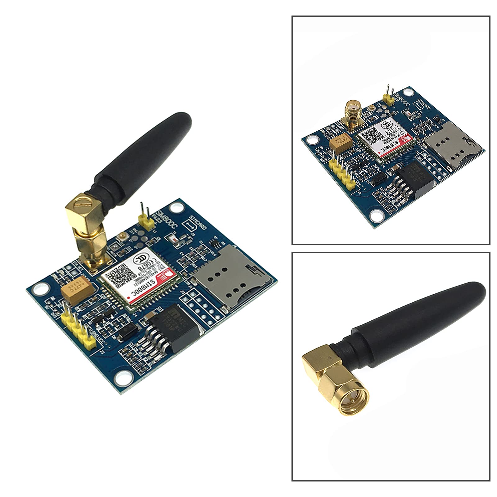 Ticfox SIM800C Modulo GSM GPRS Quad-Band con Antenna