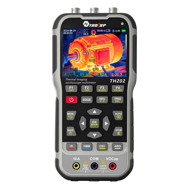 E-One TH202 Tester 4 in 1 Oscilloscopio Termocamera 70MHz