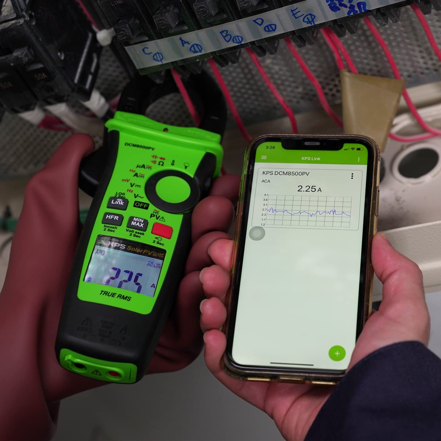 KPS DCM8500PV Pinza Amperometrica TRMS Bluetooth 2000VDC
