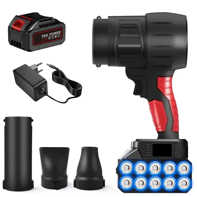 TICFOX Turbo Jet Soffiatore Aria Batteria 35000 Giri/min