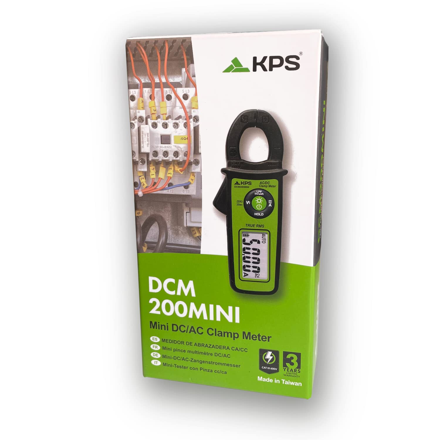 KPS DCM200MINI Pinza Amperometrica TRMS 300A AC/DC Mini