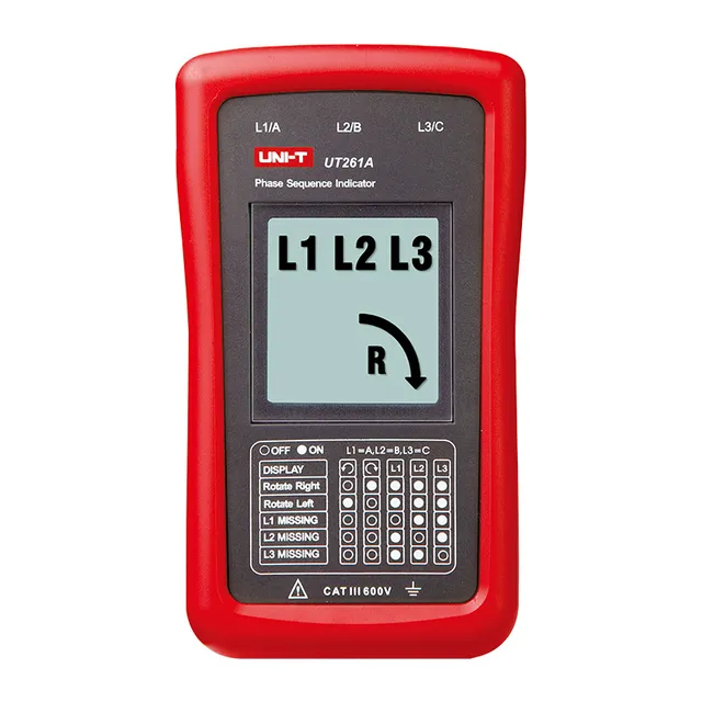 UNI-T UT261A indicatore sequenza fasi 40-700V