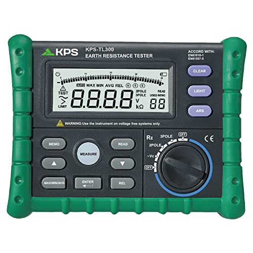 KPS TL300 Tester Resistenza di Terra 2-3 Poli con Kit