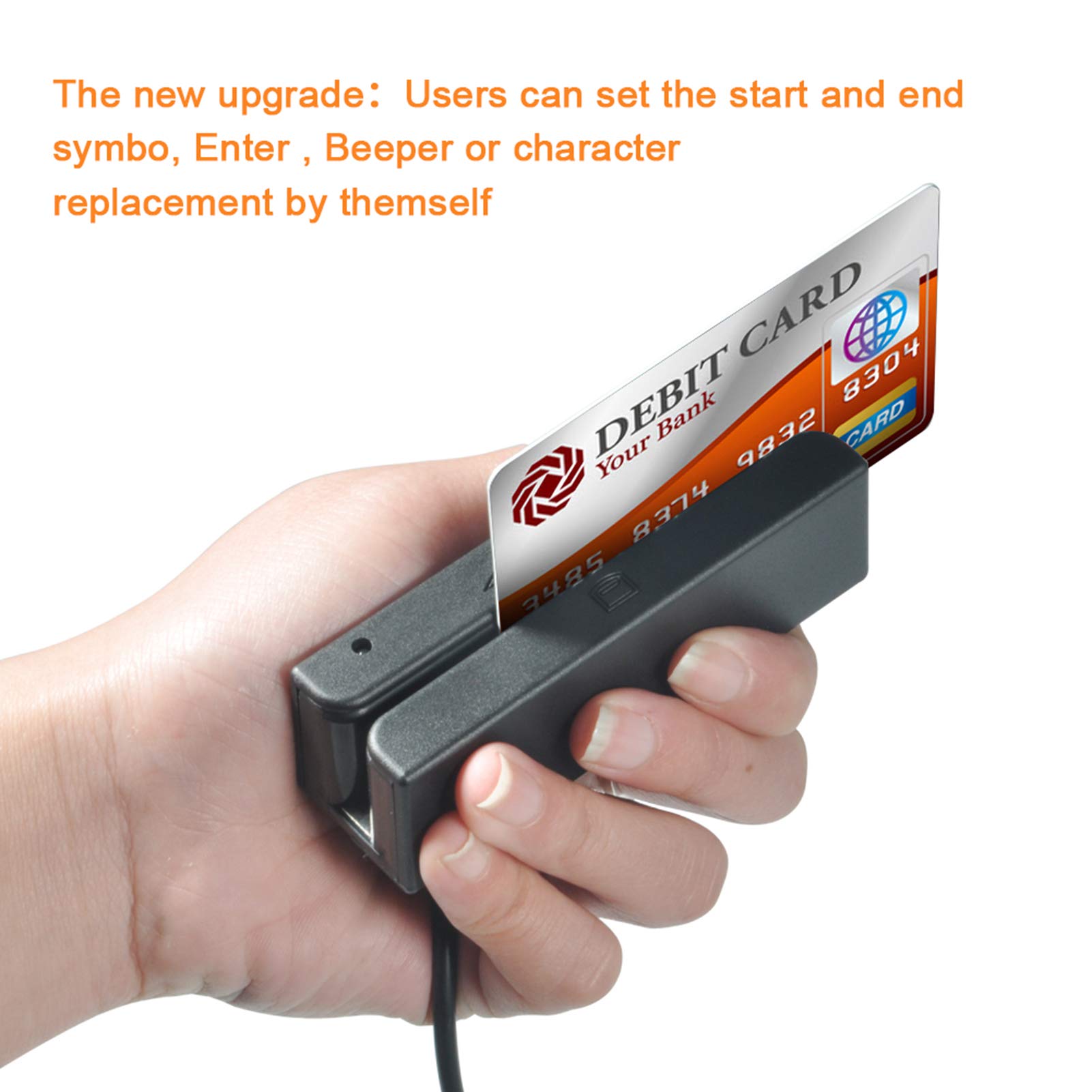 Ticfox MSR580 Lettore Banda Magnetica USB 3 Tracce