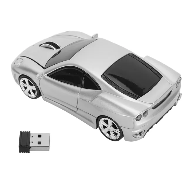 Ticfox mouse wireless auto sportiva argento 1600 DPI