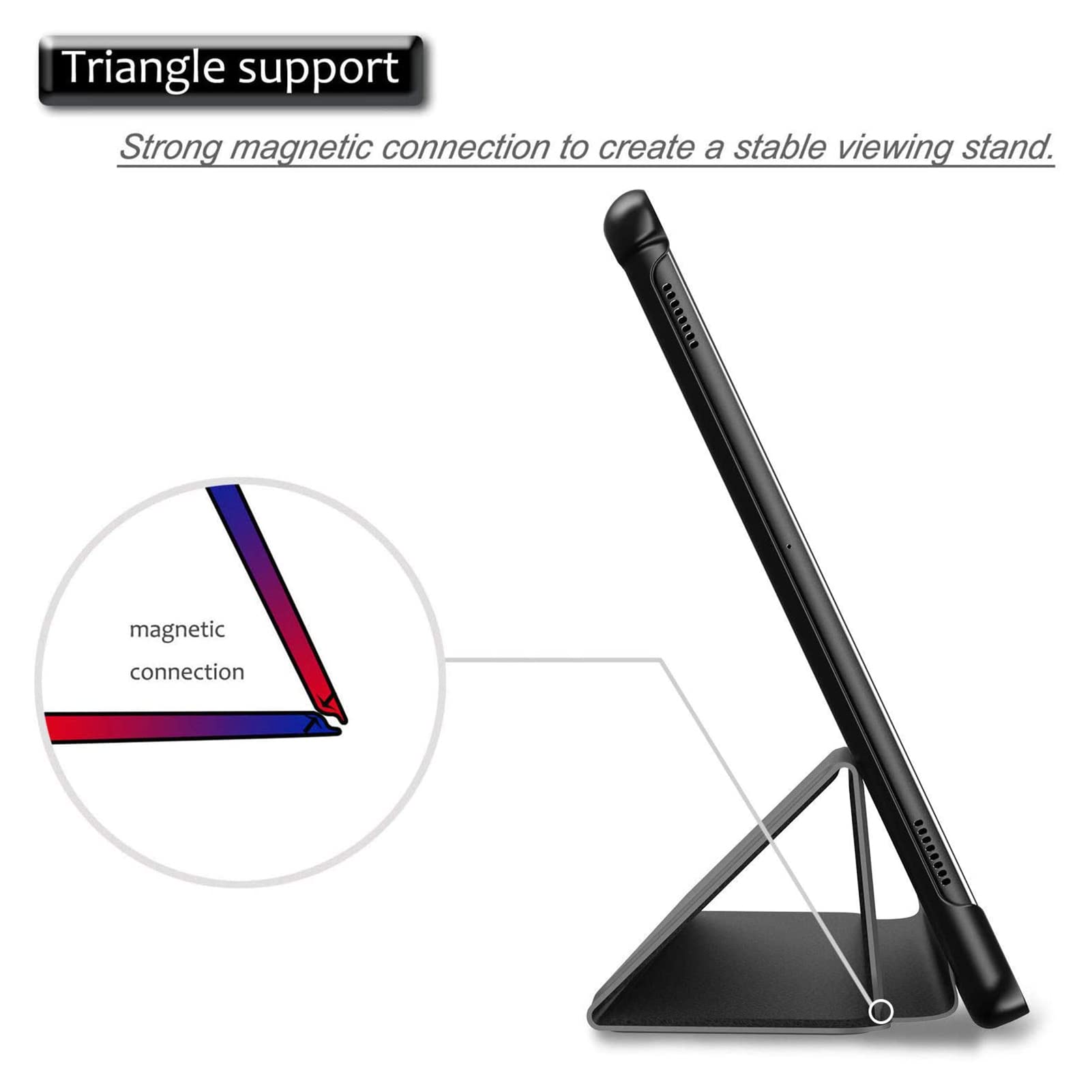 TICFOX Custodia Tablet Galaxy Tab S4 10,5 Nero Antiurto