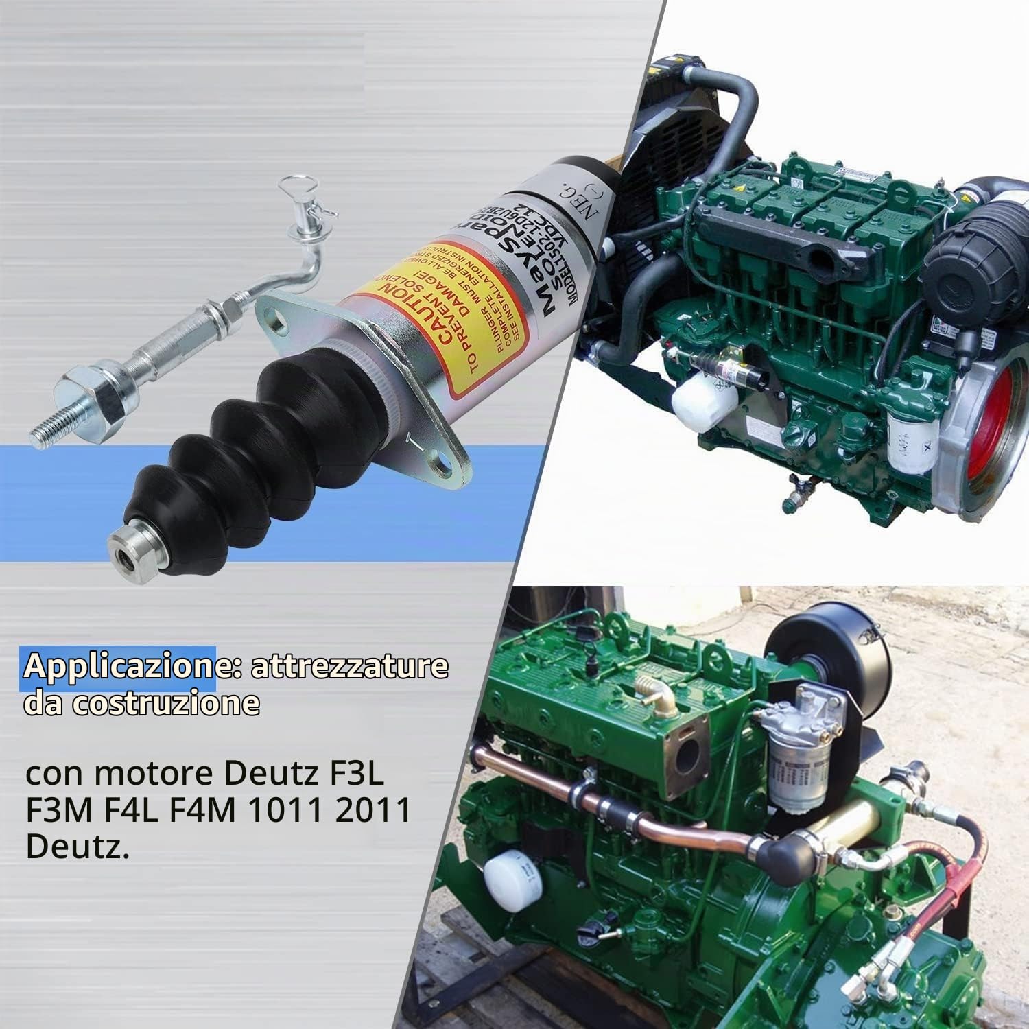 TICFOX 1504-12C2U1B1S1 solenoide arresto gasolio 12V