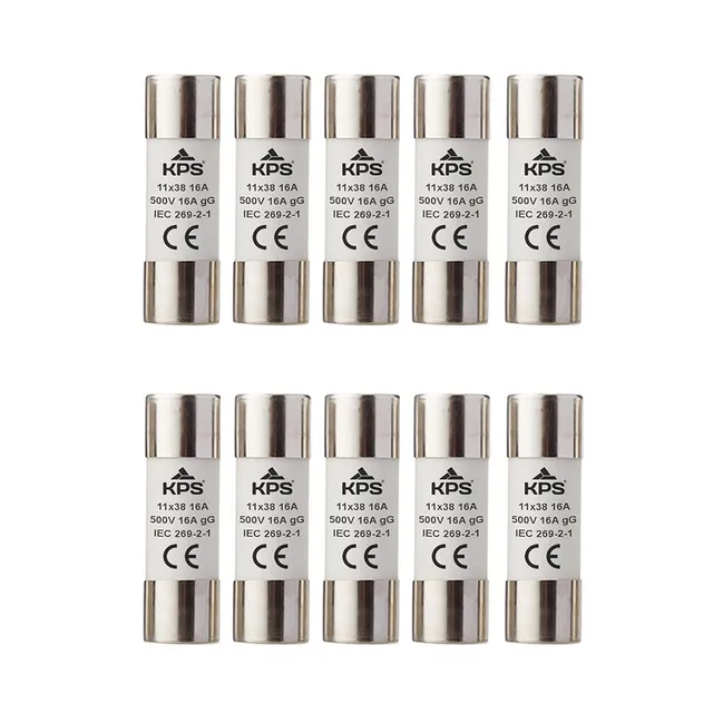 KPS 901100312 Fusibili Cilindrici 10x38 16A 500V 20pz