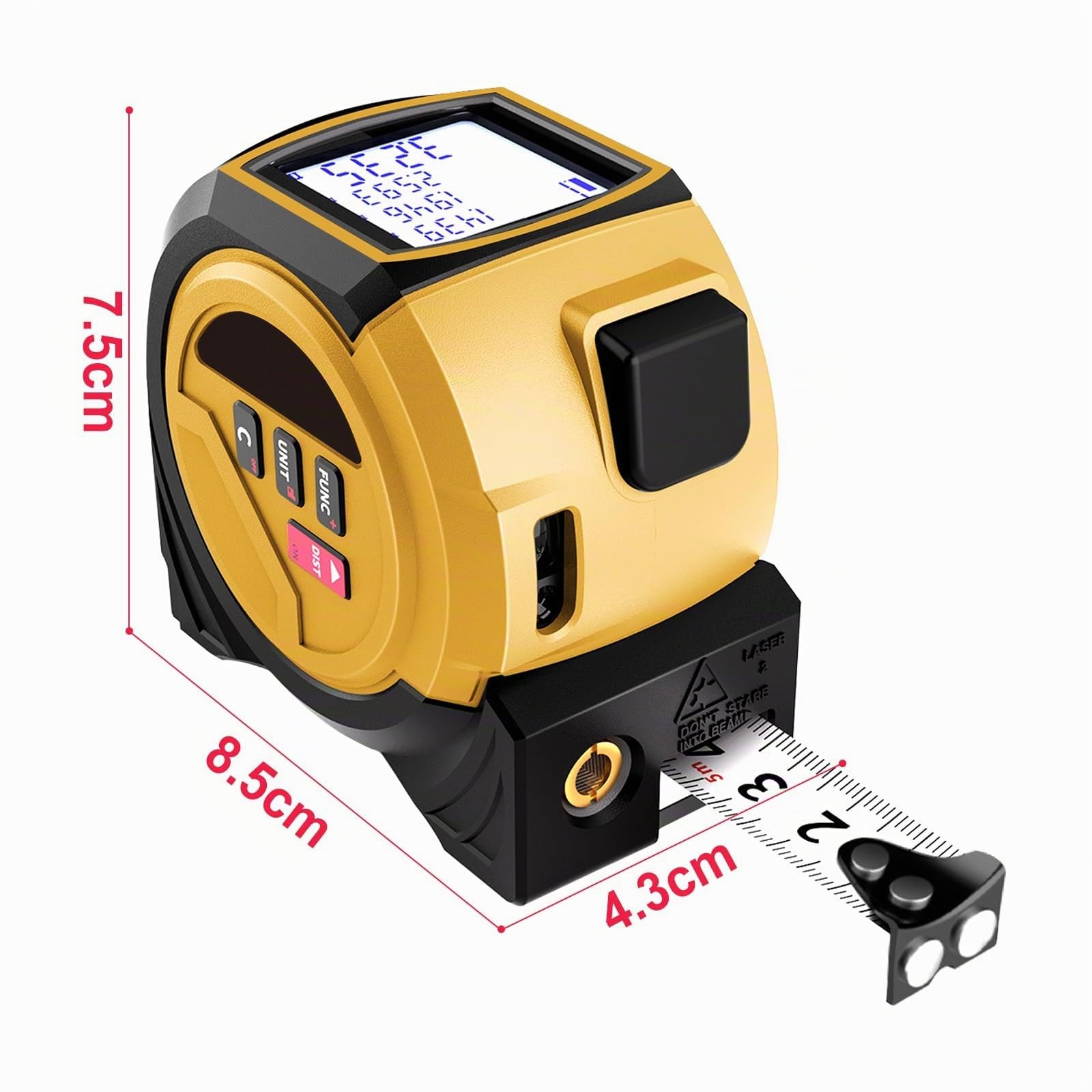TICFOX 3 in 1 40 m telemetro laser con nastro 5 m