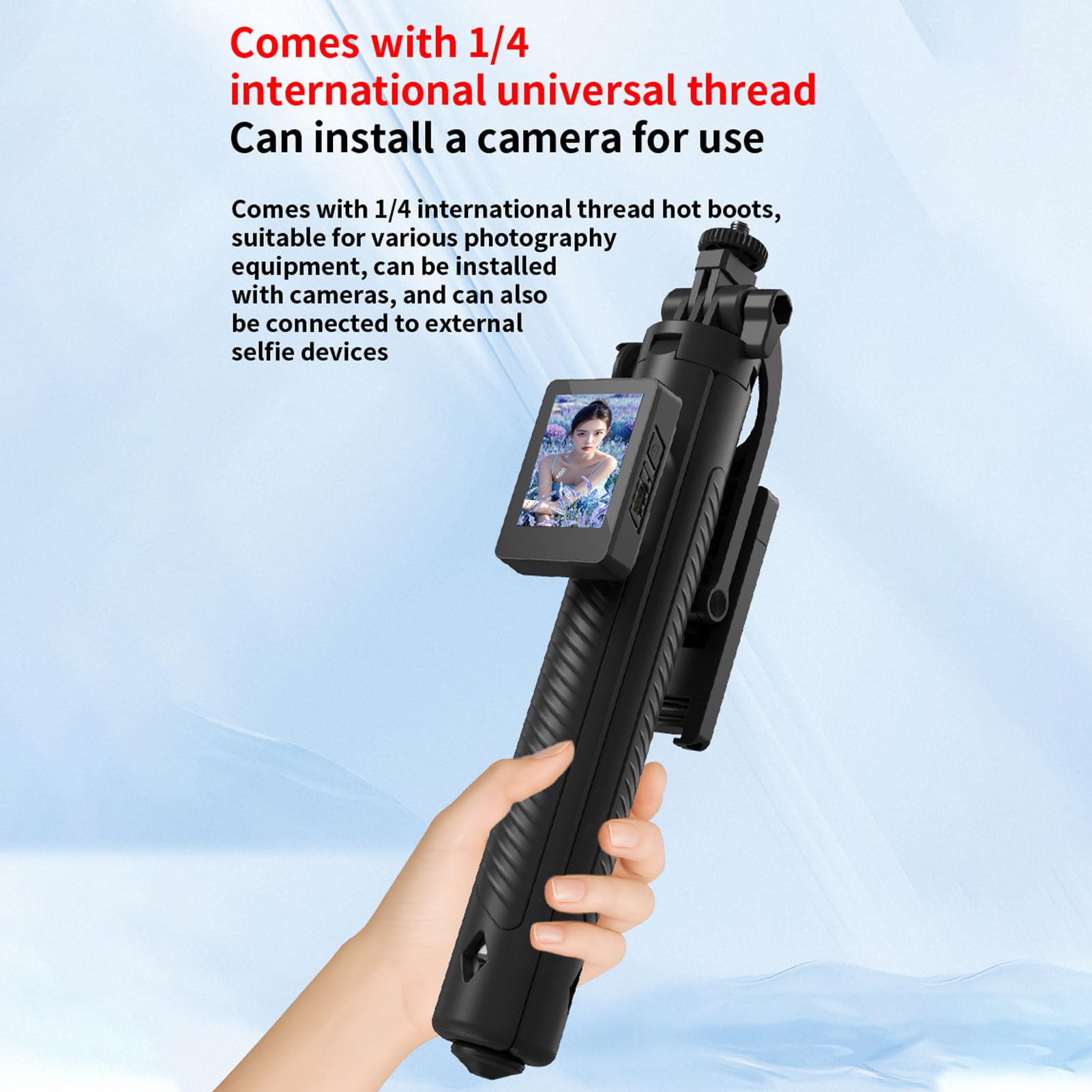 TICFOX Treppiede Selfie Automatico Schermo 2 Pollici WiFi