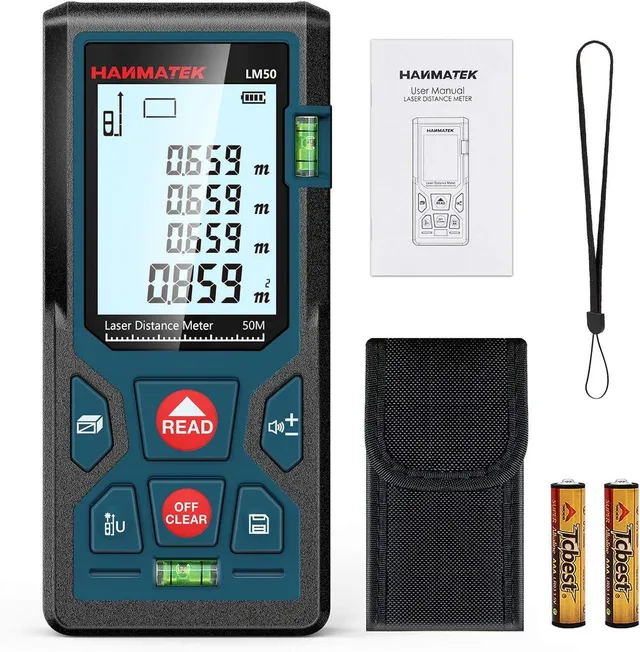 Hanmatek LM50 Telemetro Laser 50m Display LCD