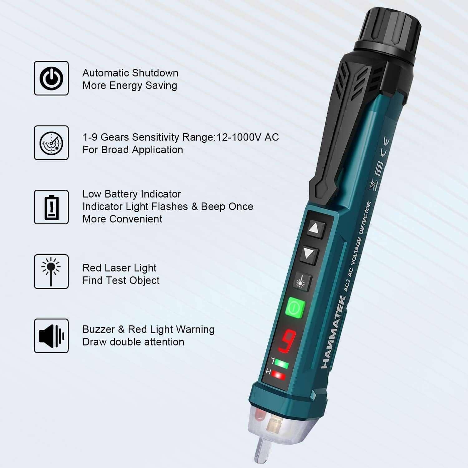 Hanmatek AC2 Rilevatore Tensione Senza Contatto 1000V