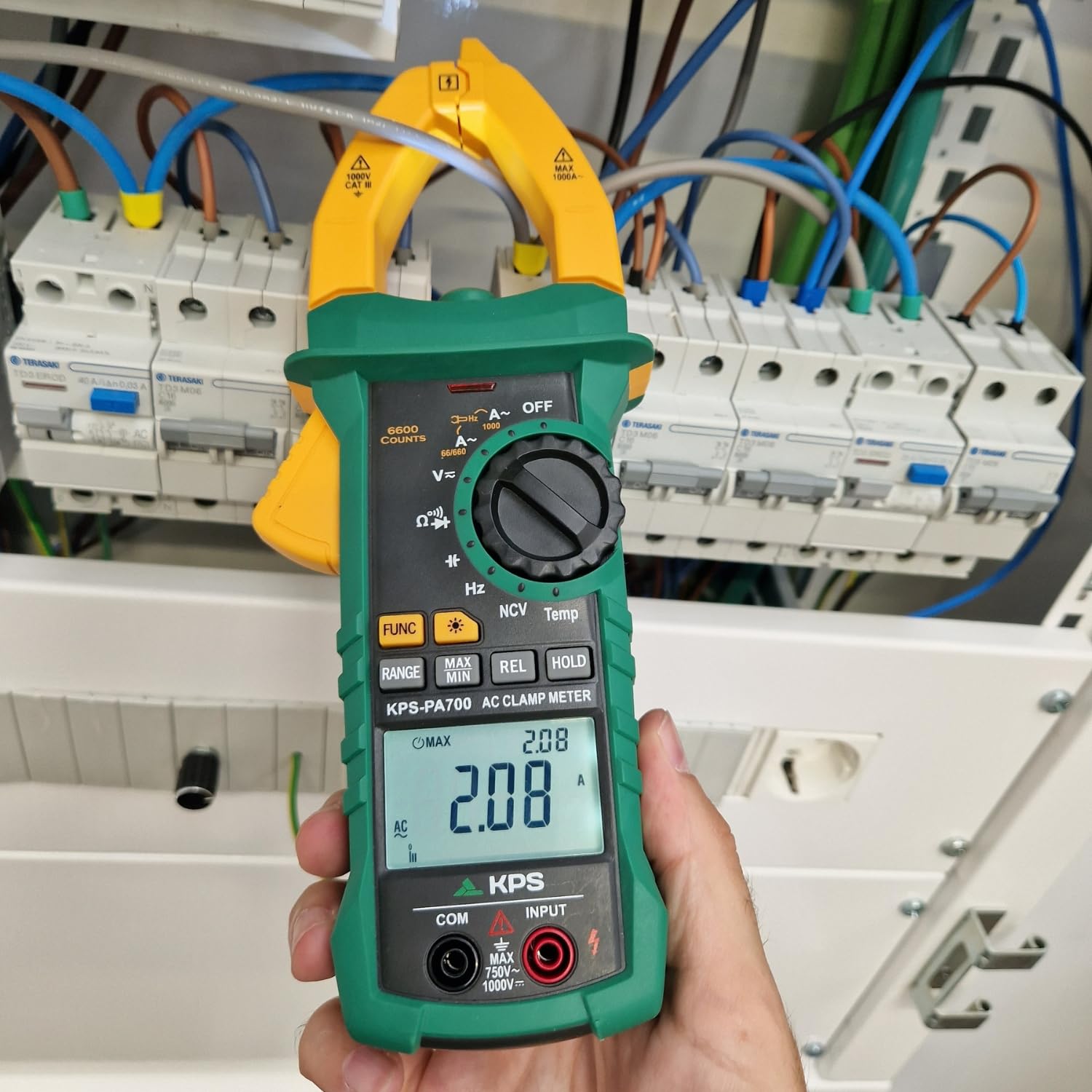 KPS PA700 pinza amperometrica TRMS 1000A 6600 punti