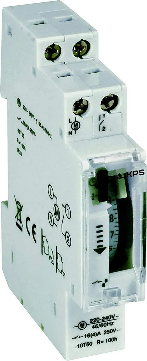 KPS IH-DIN1CR15 interruttore orario giornaliero 1 modulo