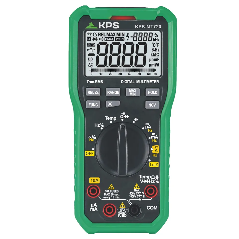 KPS MT720 Multimetro Digitale TRMS LO-Z 1000V CAT IV