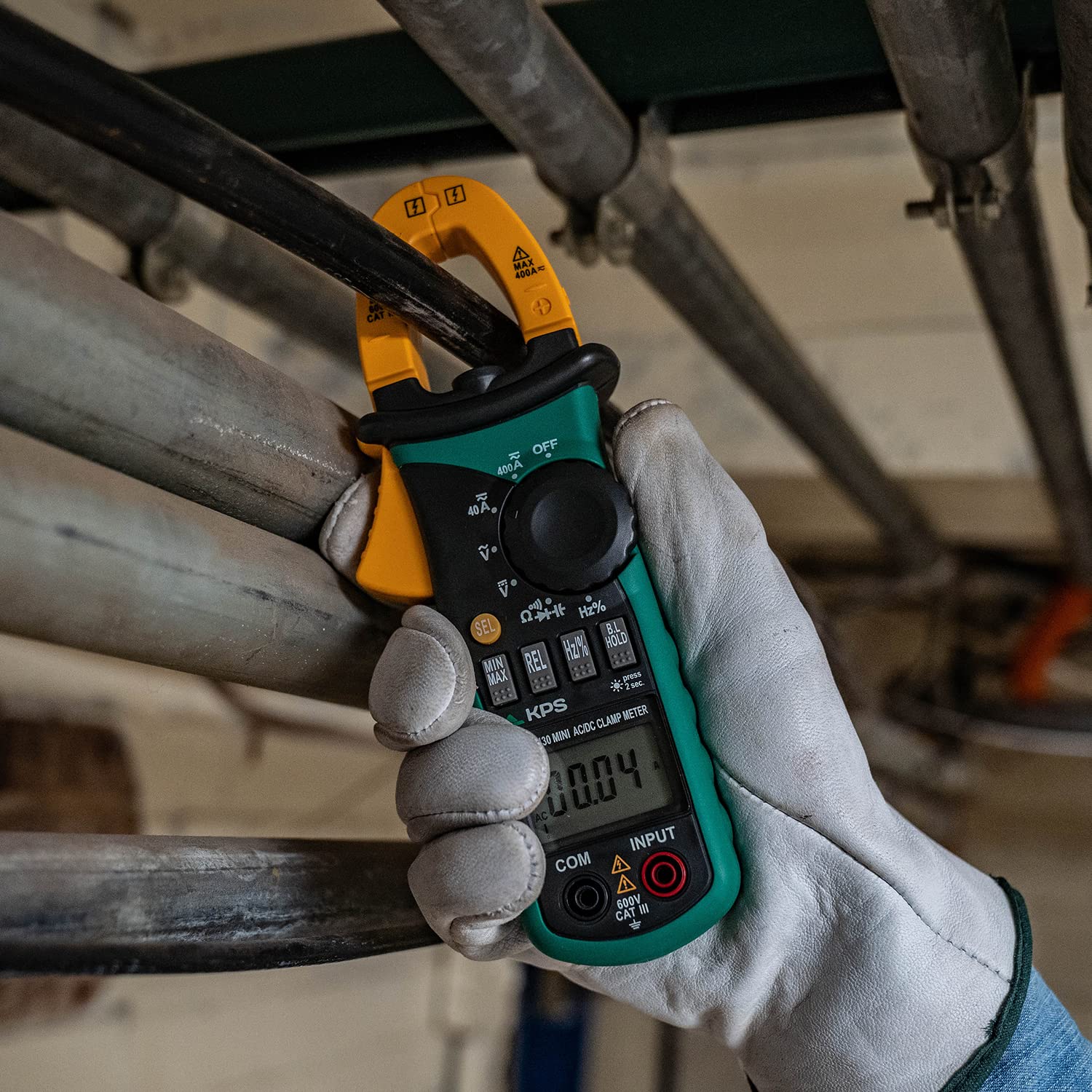 KPS PA430 pinza amperometrica AC/DC 400A 600V compatta