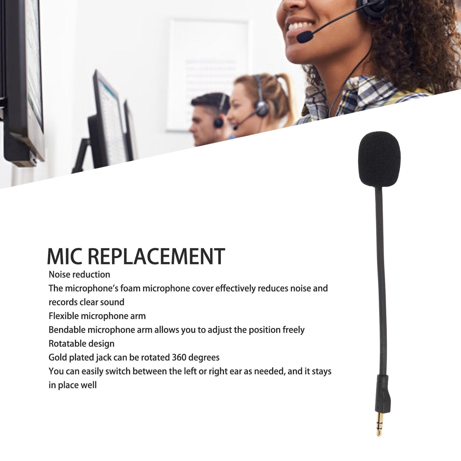 TICFOX Microfono Ricambio G PRO/X Jack 3,5mm 360°