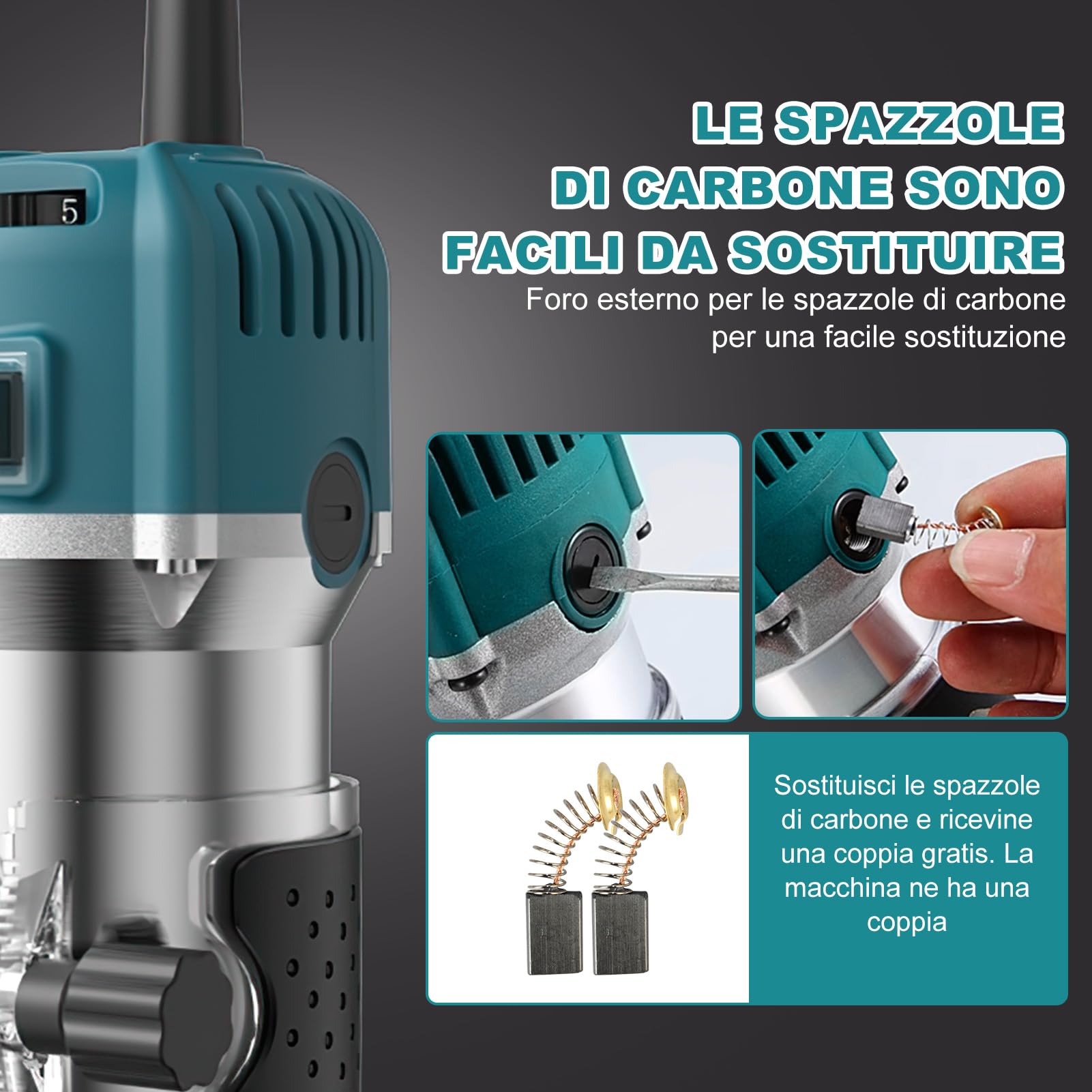 TICFOX rifilatore fresatrice verticale 800W 15 frese