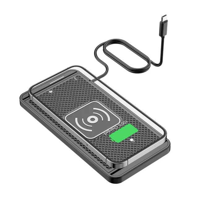 TICFOX tappetino ricarica wireless auto 15W antiscivolo