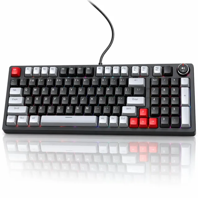 Ticfox T50 tastiera meccanica gaming nero grigio RGB