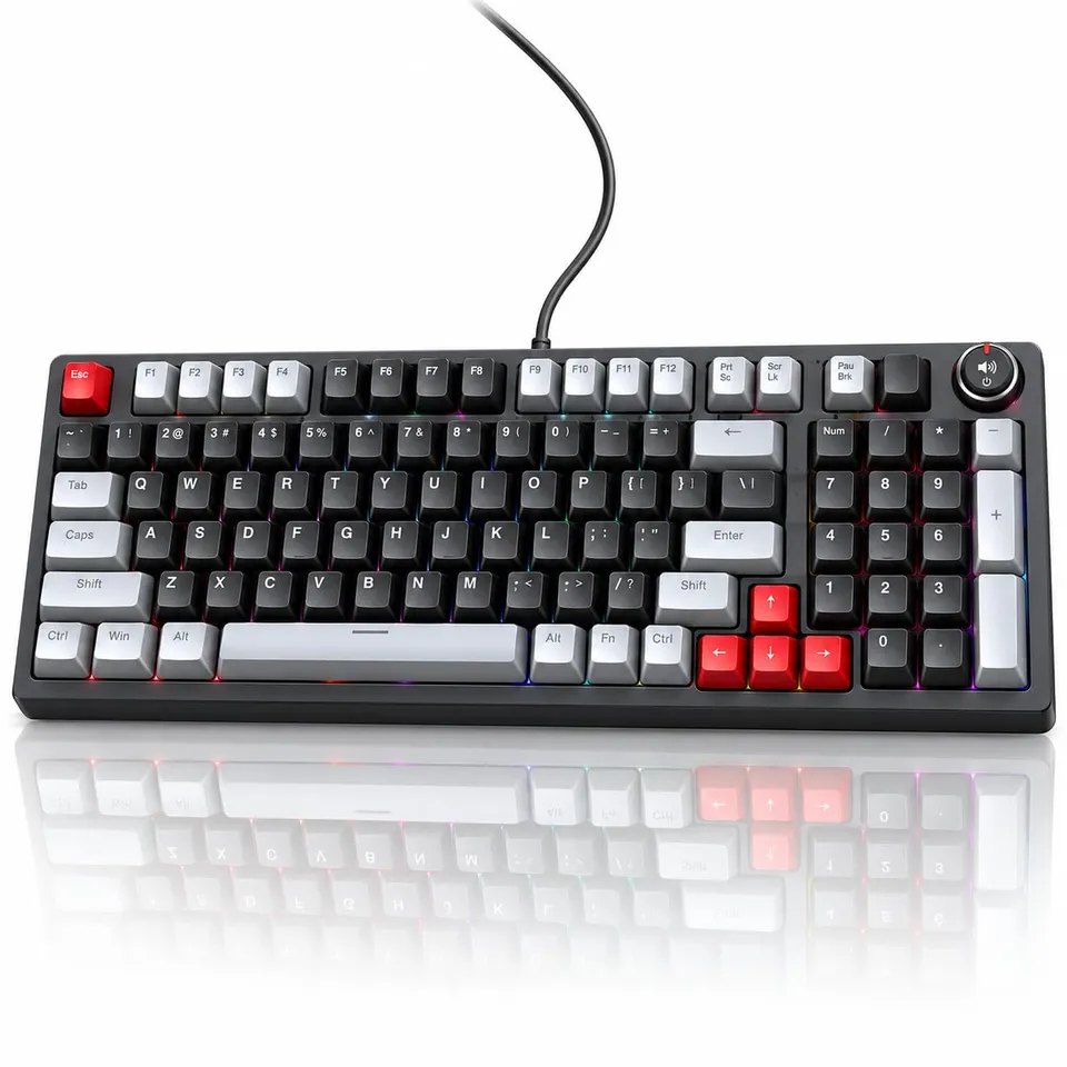 Ticfox T50 tastiera meccanica gaming nero grigio RGB