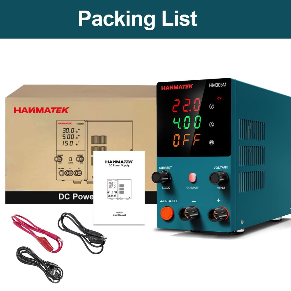 Hanmatek HM305M alimentatore banco DC 30V 5A stabilizzato