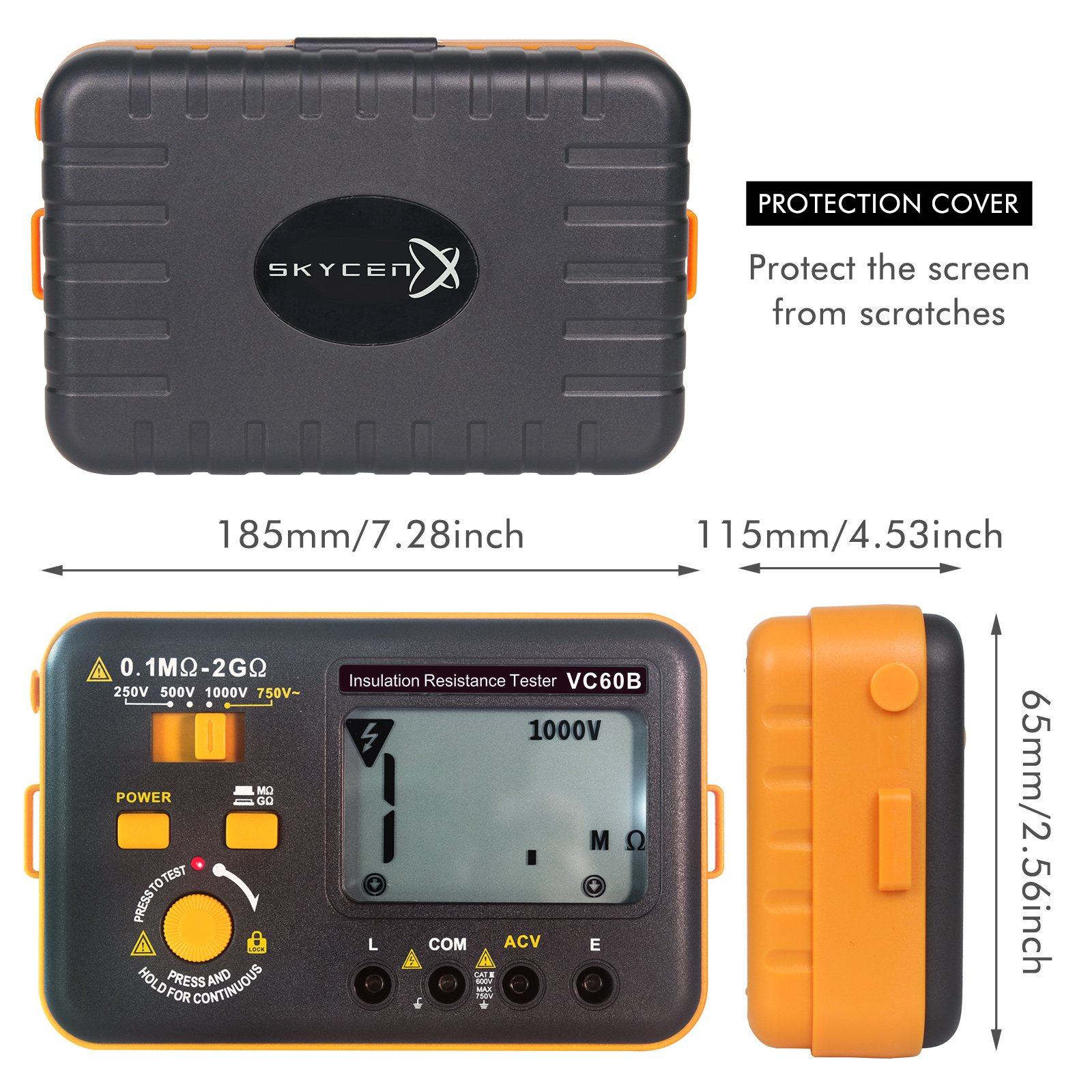 E-One VC60B megaohmetro tester isolamento 1000V