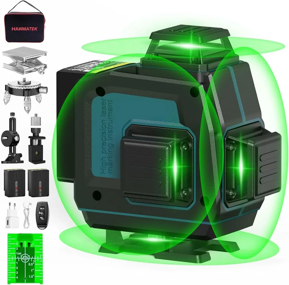 Hanmatek LV16D Livello Laser Verde 4x360° 40m